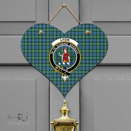 Scottish Lyon Clan Clan Tartan Door Sign - Crest Classic Scottish Plaid Tartan Plaid