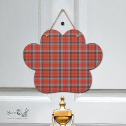 Scottish Robertson Weathered Clan Tartan Door Sign - Classic Scottish Plaid Tartan Plaid