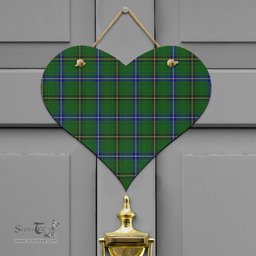 Scottish Henderson Modern Clan Tartan Door Sign - Classic Scottish Plaid Tartan Plaid