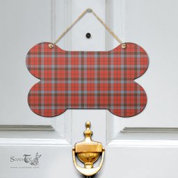 Scottish Robertson Weathered Clan Tartan Door Sign - Classic Scottish Plaid Tartan Plaid