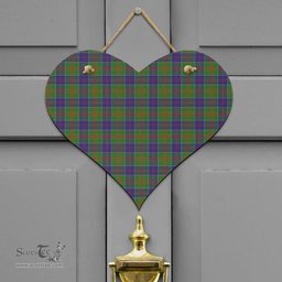 Scottish Stewart of Appin Hunting Modern Clan Tartan Door Sign - Classic Scottish Plaid Tartan Plaid