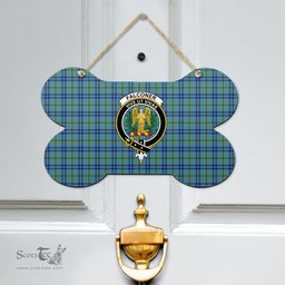 Scottish Falconer Clan Tartan Door Sign - Crest Classic Scottish Plaid Tartan Plaid