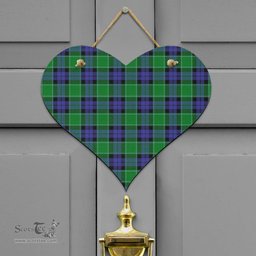 Scottish Graham of Menteith Modern Clan Tartan Door Sign - Classic Scottish Plaid Tartan Plaid