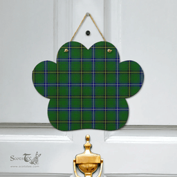 Scottish Henderson Modern Clan Tartan Door Sign - Classic Scottish Plaid Tartan Plaid
