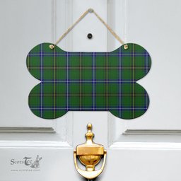 Scottish Henderson Modern Clan Tartan Door Sign - Classic Scottish Plaid Tartan Plaid