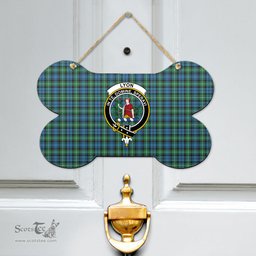 Scottish Lyon Clan Clan Tartan Door Sign - Crest Classic Scottish Plaid Tartan Plaid
