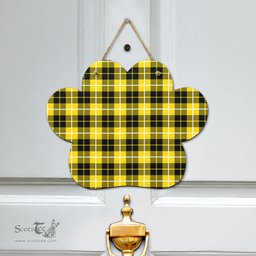 Scottish Barclay Dress Modern Clan Tartan Door Sign - Classic Scottish Plaid Tartan Plaid
