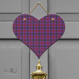 Scottish Montgomery Modern Clan Tartan Door Sign - Classic Scottish Plaid Tartan Plaid