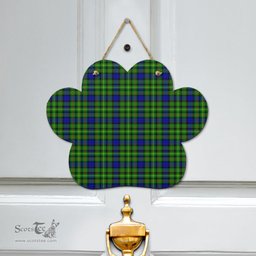 Scottish Rollo Modern Clan Tartan Door Sign - Classic Scottish Plaid Tartan Plaid