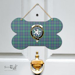 Scottish Inglis Ancient Clan Tartan Door Sign - Crest Classic Scottish Plaid Tartan Plaid