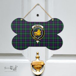 Scottish Campbell of Cawdor Modern Clan Tartan Door Sign - Crest Classic Scottish Plaid Tartan Plaid