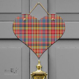 Scottish Drummond of Strathallan Clan Tartan Door Sign - Classic Scottish Plaid Tartan Plaid