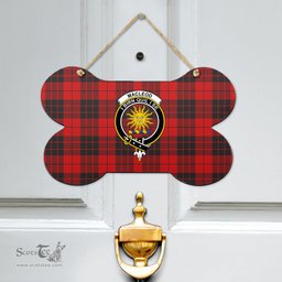Scottish MacLeod of Raasay Clan Tartan Door Sign - Crest Classic Scottish Plaid Tartan Plaid