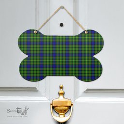 Scottish Rollo Modern Clan Tartan Door Sign - Classic Scottish Plaid Tartan Plaid