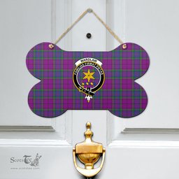 Scottish Wardlaw Modern Clan Tartan Door Sign - Crest Classic Scottish Plaid Tartan Plaid