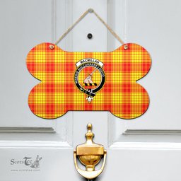 Scottish MacMillan Clan Clan Tartan Door Sign - Crest Classic Scottish Plaid Tartan Plaid