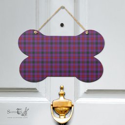 Scottish Montgomery Modern Clan Tartan Door Sign - Classic Scottish Plaid Tartan Plaid