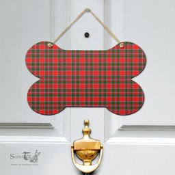 Scottish Spens Modern Clan Tartan Door Sign - Classic Scottish Plaid Tartan Plaid