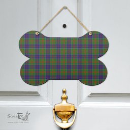 Scottish Stewart of Appin Hunting Modern Clan Tartan Door Sign - Classic Scottish Plaid Tartan Plaid
