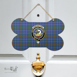 Scottish Edmonstone Clan Tartan Door Sign - Crest Classic Scottish Plaid Tartan Plaid