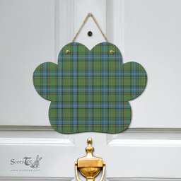 Scottish MacMillan Hunting Ancient Clan Tartan Door Sign - Classic Scottish Plaid Tartan Plaid