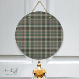 Scottish Craig Ancient Clan Tartan Door Sign - Classic Scottish Plaid Tartan Plaid