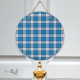 Scottish Roberton Clan Tartan Door Sign - Classic Scottish Plaid Tartan Plaid