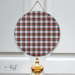 Scottish MacDuff Dress Modern Clan Tartan Door Sign - Classic Scottish Plaid Tartan Plaid