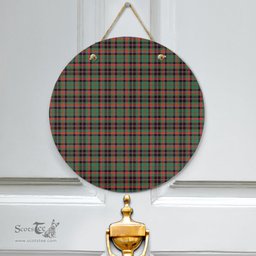 Scottish Cumming Hunting Ancient Clan Tartan Door Sign - Classic Scottish Plaid Tartan Plaid