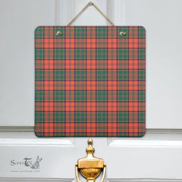 Scottish Stewart of Appin Ancient Clan Tartan Door Sign - Classic Scottish Plaid Tartan Plaid