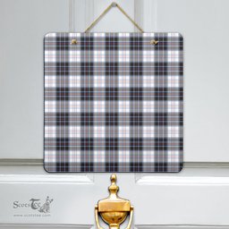 Scottish MacRae Dress Modern Clan Tartan Door Sign - Classic Scottish Plaid Tartan Plaid