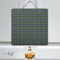 Scottish Cochrane Ancient Clan Tartan Door Sign - Classic Scottish Plaid Tartan Plaid