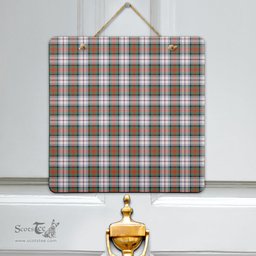 Scottish MacDuff Dress Ancient Clan Tartan Door Sign - Classic Scottish Plaid Tartan Plaid