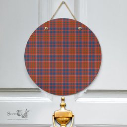 Scottish Cameron of Lochiel Ancient Clan Tartan Door Sign - Classic Scottish Plaid Tartan Plaid