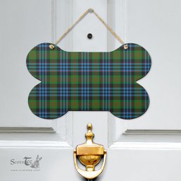 Scottish Newlands of Lauriston Clan Tartan Door Sign - Classic Scottish Plaid Tartan Plaid