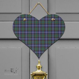 Scottish MacRae Hunting Modern Clan Tartan Door Sign - Classic Scottish Plaid Tartan Plaid