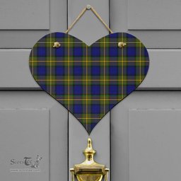 Scottish More Muir Clan Tartan Door Sign - Classic Scottish Plaid Tartan Plaid