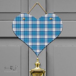 Scottish Roberton Clan Tartan Door Sign - Classic Scottish Plaid Tartan Plaid