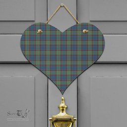 Scottish Nicolson Hunting Ancient Clan Tartan Door Sign - Classic Scottish Plaid Tartan Plaid