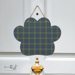 Scottish Nicolson Hunting Ancient Clan Tartan Door Sign - Classic Scottish Plaid Tartan Plaid