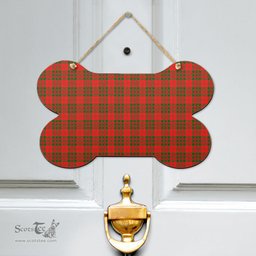 Scottish Livingstone Modern Clan Tartan Door Sign - Classic Scottish Plaid Tartan Plaid