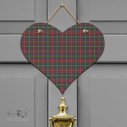 Scottish MacKintosh Hunting Modern Clan Tartan Door Sign - Classic Scottish Plaid Tartan Plaid