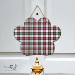 Scottish MacDuff Dress Modern Clan Tartan Door Sign - Classic Scottish Plaid Tartan Plaid