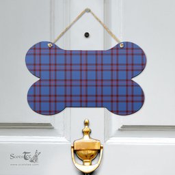 Scottish Elliot Modern Clan Tartan Door Sign - Classic Scottish Plaid Tartan Plaid