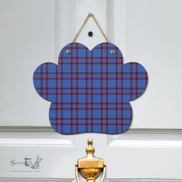 Scottish Elliot Modern Clan Tartan Door Sign - Classic Scottish Plaid Tartan Plaid
