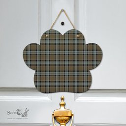 Scottish Graham of Menteith Weathered Clan Tartan Door Sign - Classic Scottish Plaid Tartan Plaid