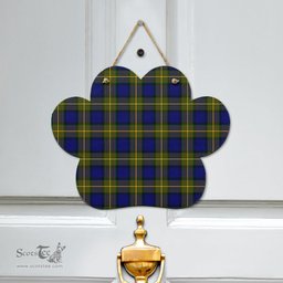 Scottish More Muir Clan Tartan Door Sign - Classic Scottish Plaid Tartan Plaid