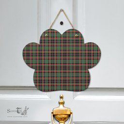 Scottish Cumming Hunting Ancient Clan Tartan Door Sign - Classic Scottish Plaid Tartan Plaid