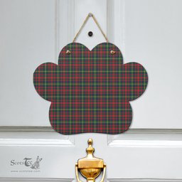 Scottish MacKintosh Hunting Modern Clan Tartan Door Sign - Classic Scottish Plaid Tartan Plaid