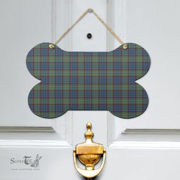 Scottish Nicolson Hunting Ancient Clan Tartan Door Sign - Classic Scottish Plaid Tartan Plaid